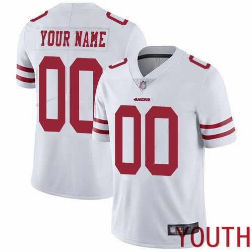 Limited White Youth Road Jersey NFL Customized Football San Francisco 49ers Vapor Untouchable